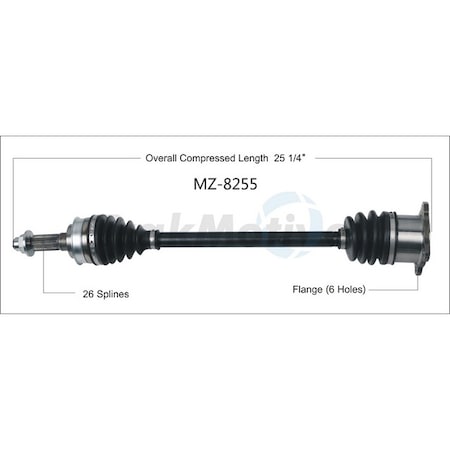 Surtrack Axle Cv Axle Shaft, Mz-8255 MZ-8255